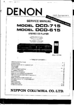 DENON DCD715 OEM Service